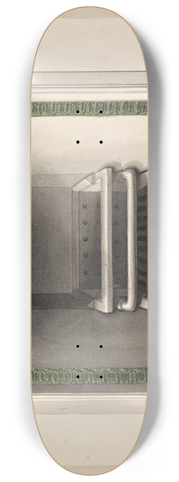 Benjamin Dean Wyatt - Design for Cast-iron Grate with Eagles Grasping Snakes 8.25 inch art skate deck
