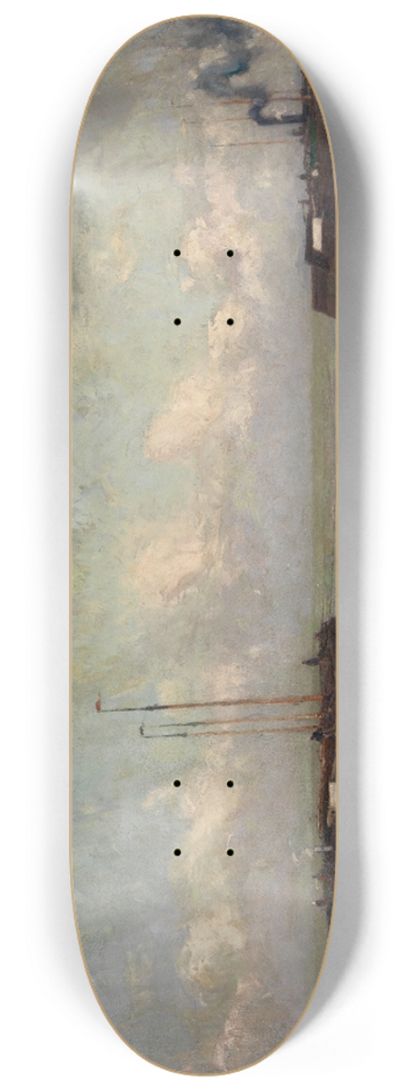 Frans Hens - On the Low Scheldt 8.25 inch art skate deck