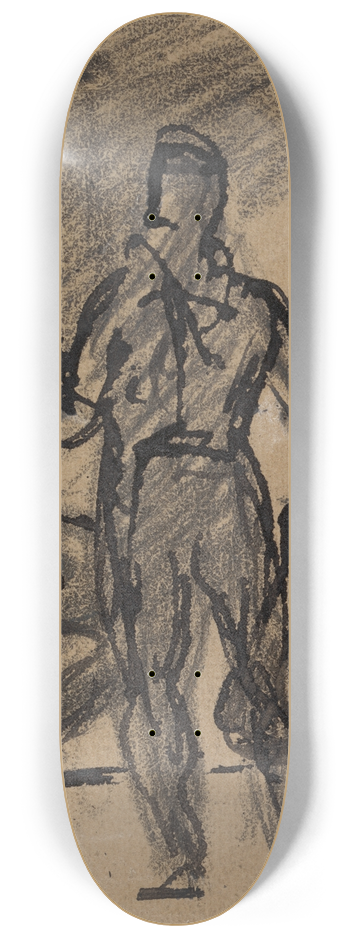 Benjamin Robert Haydon - Figure Study of a Man in a Formal Suit 8.25 inch art skate deck
