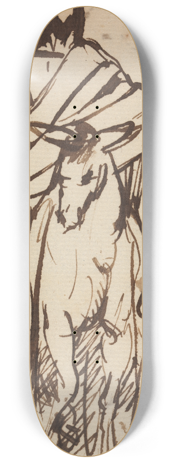 Benjamin Robert Haydon - Study For, Christs Entry into Jerusalem 2 8.25 inch art skate deck