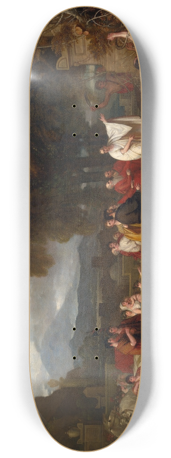 Benjamin West - Cicero Discovering the Tomb ofArchimedes 8.25 inch art skate deck
