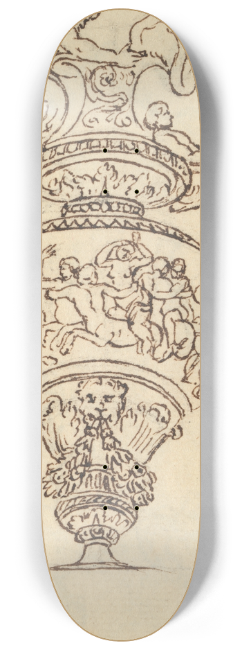 Benjamin West - Study of a Vase 8.25 inch art skate deck