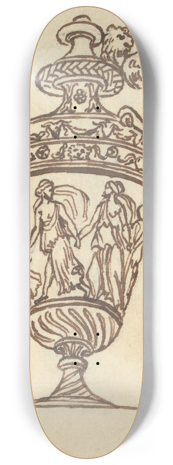 Benjamin West - Study of a Vase 8.25 inch art skate deck