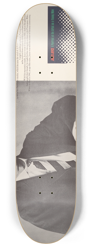 Berenice Abbott - James Joyce: great authors from the Time Reading Program 8.25 inch art skate deck