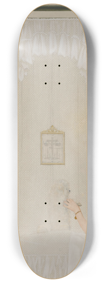 Bernard Boutet de Monvel - Sylvie et son Chien Champagne 8.25 inch art skate deck