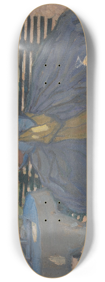 Bernard Boutet de Monvel - Woman at a garden table 8.25 inch art skate deck