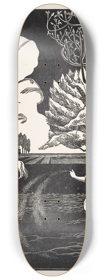 Bernard Essers - Zaaiende man 8.25 inch art skate deck