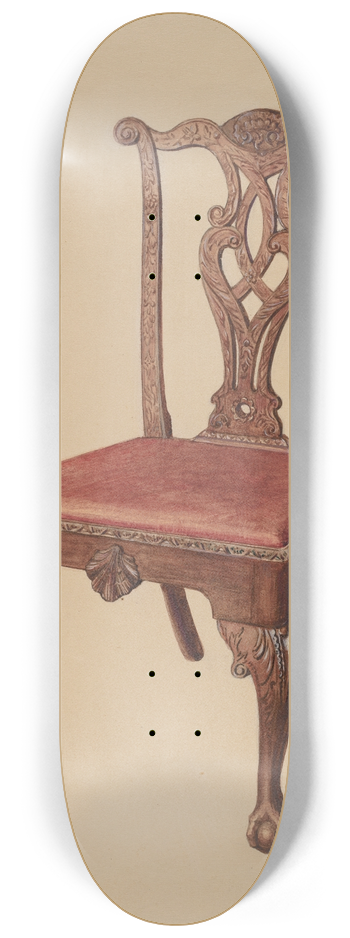 Bernard Gussow - Chair 8.25 inch art skate deck