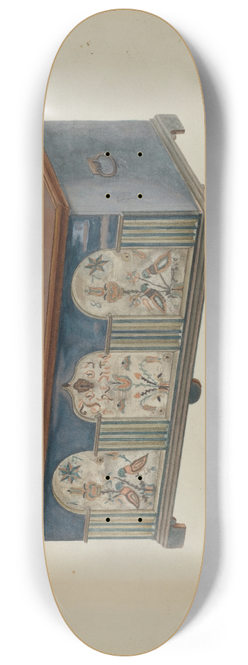 Bernard Krieger - Pa. German Dower Chest 8.25 inch art skate deck