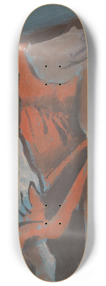 Bernard Meninsky - Seated Woman, Head on Hand 8.25 inch art skate deck