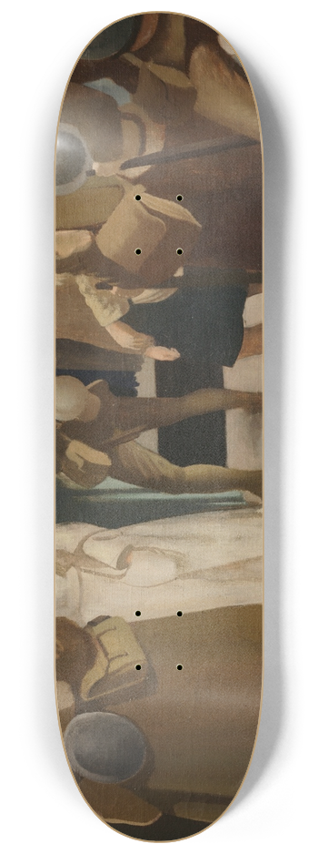 Bernard Meninsky - Victoria Station, District Railway 8.25 inch art skate deck