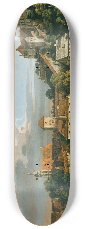 Bernardo Bellotto - Pirn; The Obertor from the South 8.25 inch art skate deck