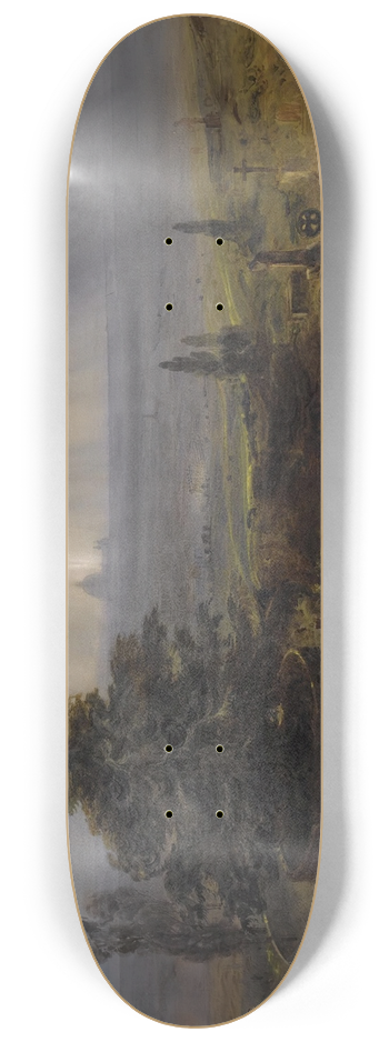 Bernard Walter Evans - London From Highgate, St. Pauls Cathedral Beyond 8.25 inch art skate deck