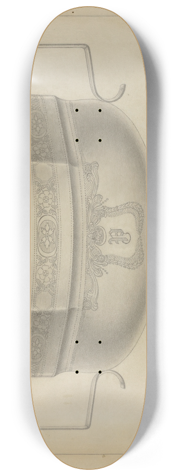 Bernard Westmacott - Silver Sugar Bowl 8.25 inch art skate deck