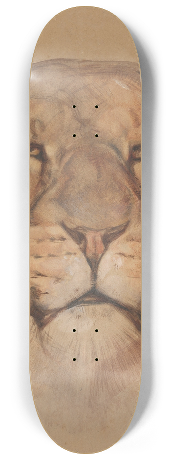 Bernard Willem Wierink - Kop leeuwin 8.25 inch art skate deck