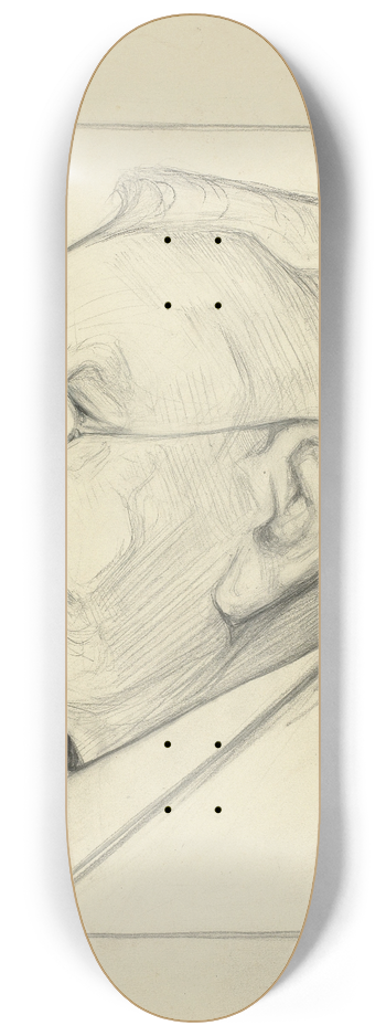 Bernard Willem Wierink - Portret van August Alleb 8.25 inch art skate deck