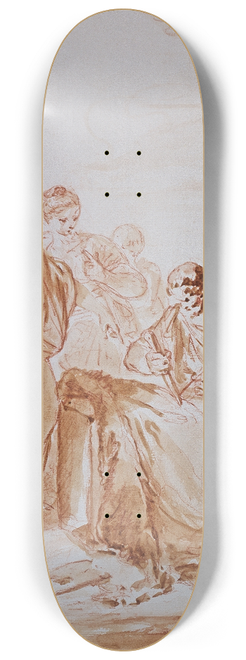 Bernhard Rode - Founding of Carthage 8.25 inch art skate deck