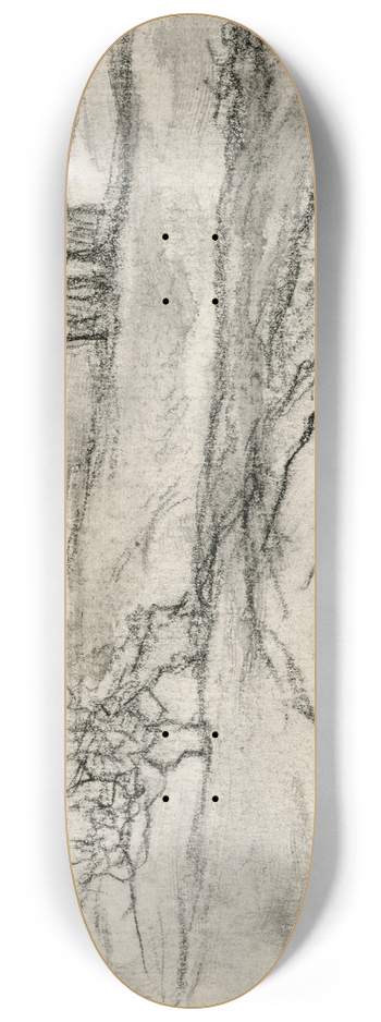 Frans Smissaert - Gezicht op een stad in Umbrie 8.25 inch art skate deck