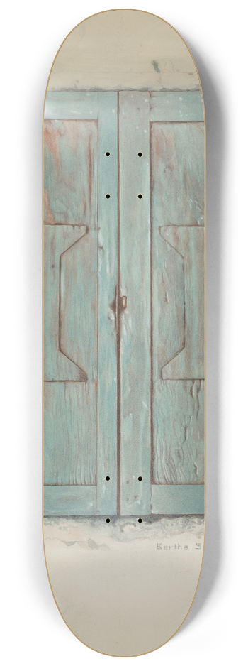 Bertha Semple - Cabinet Doors at Mission San Jose de Guadalupe 8.25 inch art skate deck