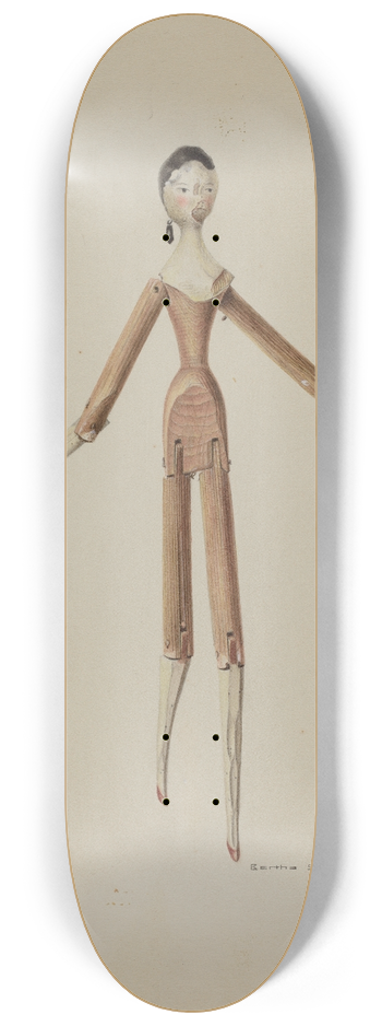 Bertha Semple - Wooden Doll 8.25 inch art skate deck