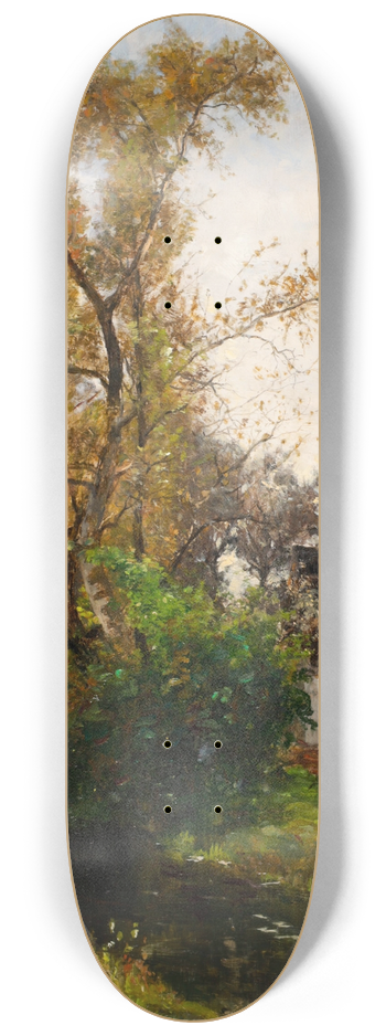 Bertha von Tarnoczy - Motiv aus Dachau bei Mnchen 8.25 inch art skate deck