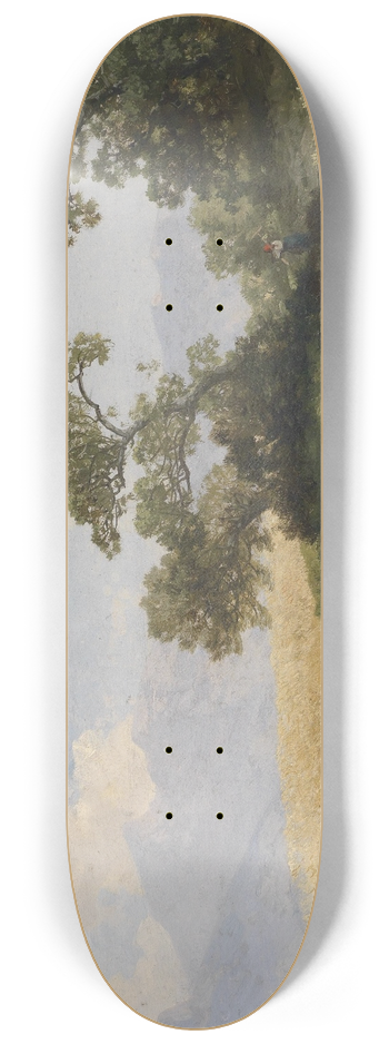 Albert Zimmermann - Landschaft mit figrlicher Staffage 8.25 inch art skate deck