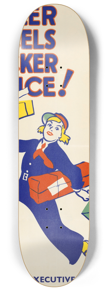 Bert Thomas - Smaller Parcels Quicker Service! 8.25 inch art skate deck