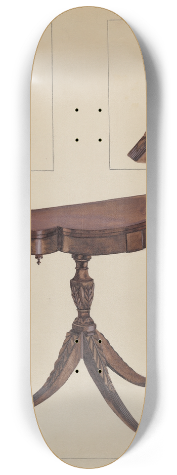 Bessie Forman - Card Table 8.25 inch art skate deck