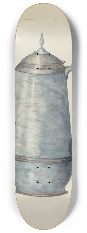 Beulah Bradleigh - Pewter Coffee Pot 8.25 inch art skate deck