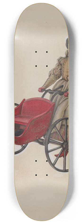 Beverly Chichester - Go-Cart and Doll 8.25 inch art skate deck