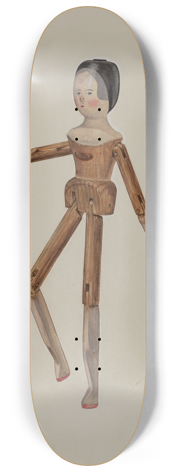 Beverly Chichester - Jointed Dutch Doll 8.25 inch art skate deck