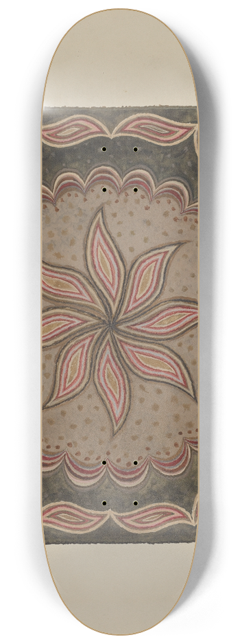 Beverly Chichester - Octagonal Hooked Rug 8.25 inch art skate deck