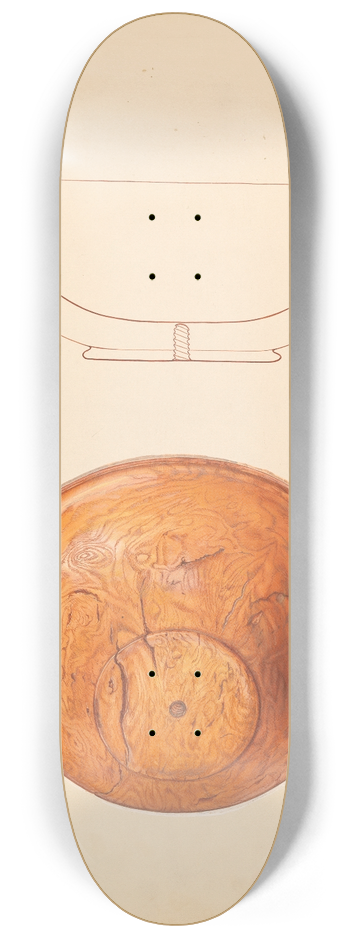 Beverly Chichester - Walnut Burl Bowl 8.25 inch art skate deck