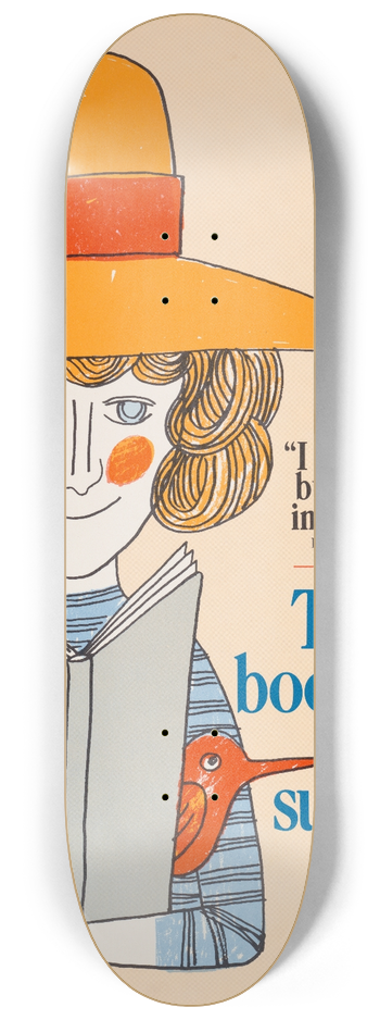 Bill Sokol - Take a book along this summer 8.25 inch art skate deck