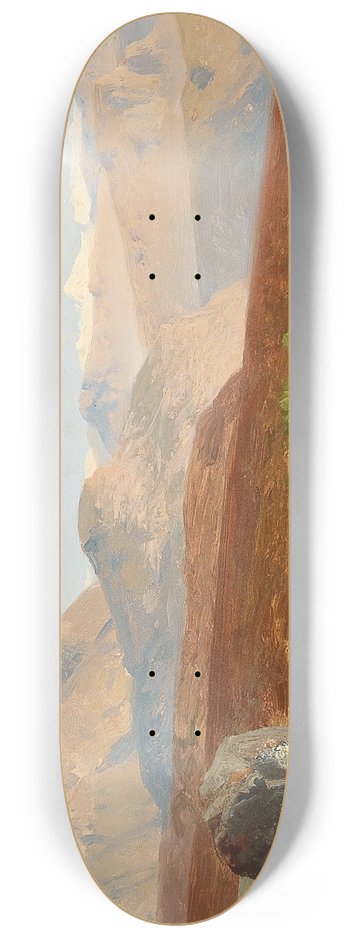 Albert Zimmermann - Mountain Landscape 8.25 inch art skate deck