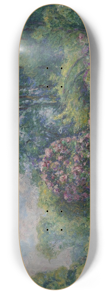 Blanche Hosched-Monet - La Roseraie  Giverny (Maison de Monet) 8.25 inch art skate deck