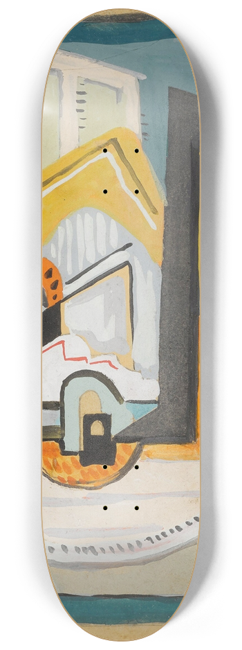 Blanche Lazzell - Untitled (Green Still Life) 8.25 inch art skate deck