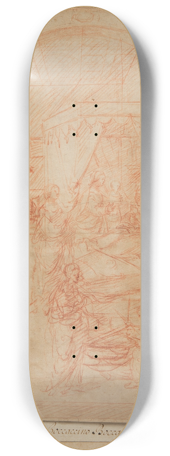 Boccaccio Boccaccino - La Naissance de la Vierge 8.25 inch art skate deck