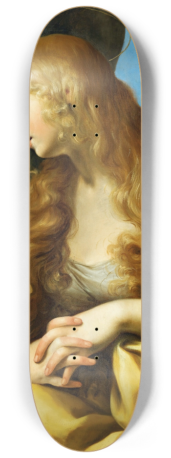 Bolognese School - The Penitent Magdalene 8.25 inch art skate deck