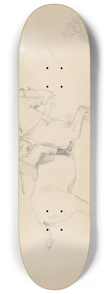Brian Hatton - A Huntsman on Horseback 8.25 inch art skate deck