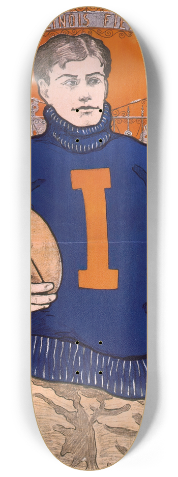 Bristow Adams - Illinois Field 8.25 inch art skate deck