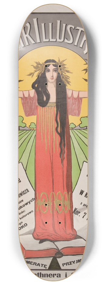 Bronisaw Winiewski - Tygodnik Ilustrowany 8.25 inch art skate deck