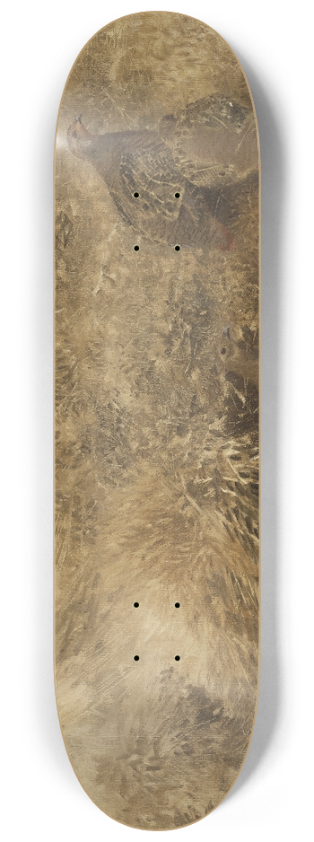 Bruno Liljefors - Autumn Landscape with Partridges 8.25 inch art skate deck