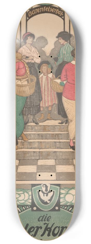 Burkhard Mangold - Basler Konsum-Gesellschaft 8.25 inch art skate deck