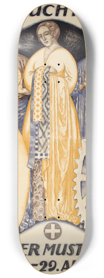 Burkhard Mangold - Besucht die Schweizer Mustermesse 8.25 inch art skate deck