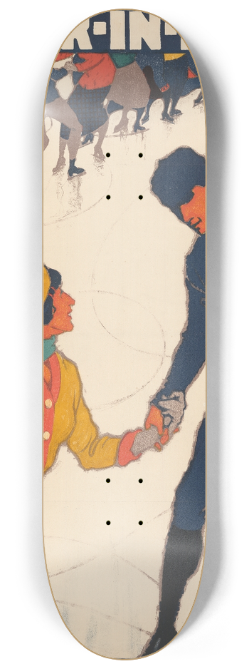 Burkhard Mangold - Winter in Davos 8.25 inch art skate deck