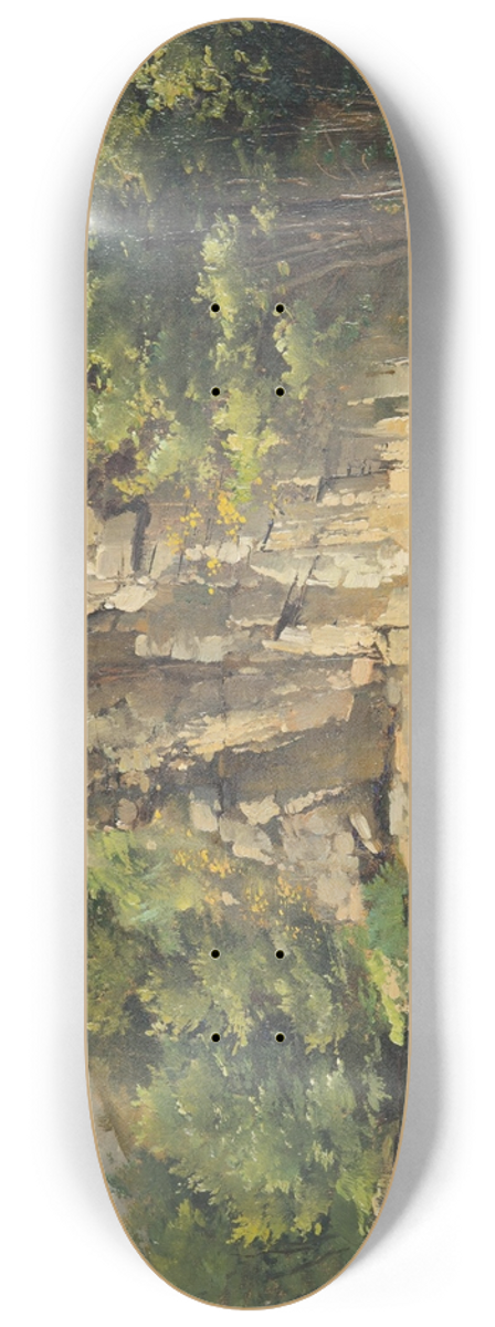 Frantiek Hladk - Rocks above the River 8.25 inch art skate deck