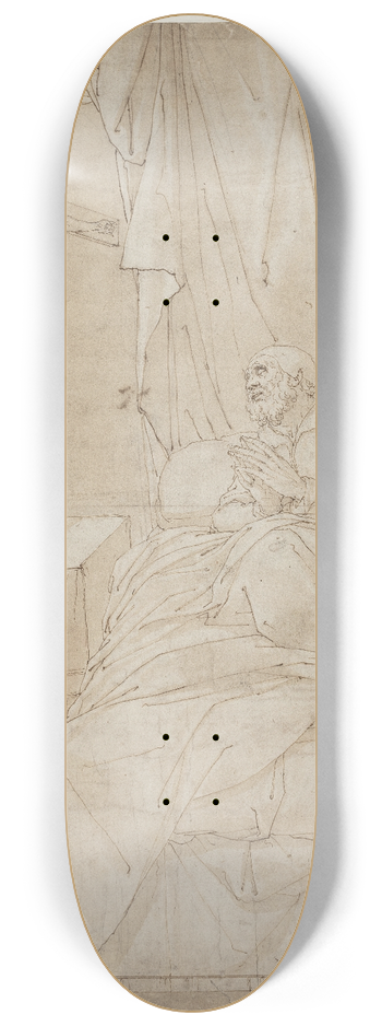 Camillo Procaccini - St Ambrose on his deathbed 8.25 inch art skate deck