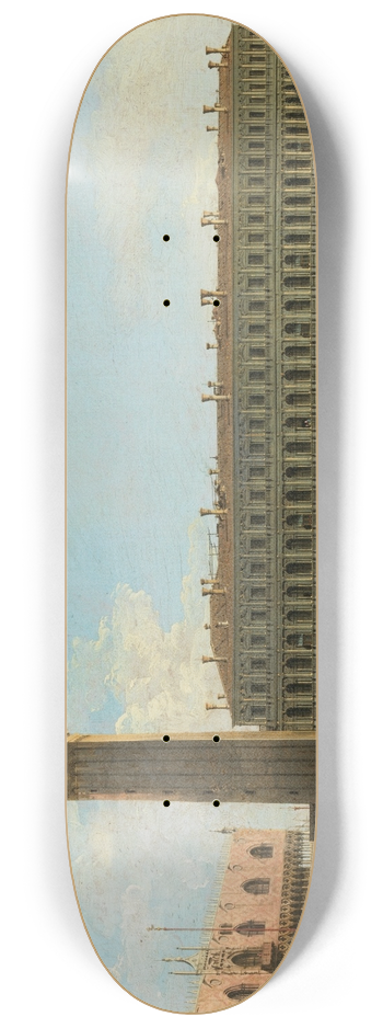 Canaletto - Saint Marks Square, Venice 8.25 inch art skate deck