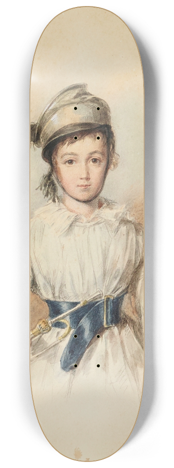 Candide Blaize - Portrait prsum de Maurice Sand (enfant) 8.25 inch art skate deck